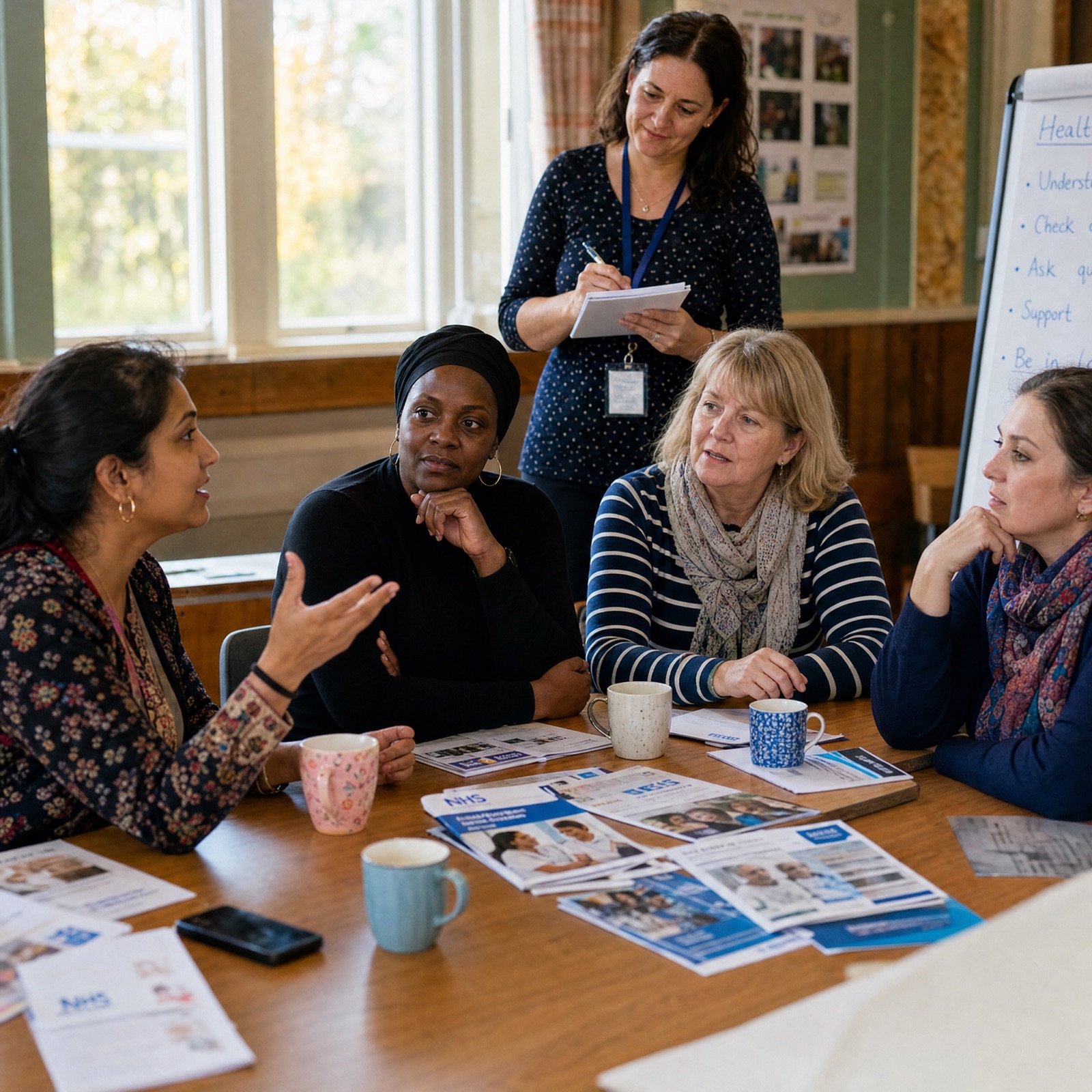 Men working together at a community workshop in Kirkcaldy